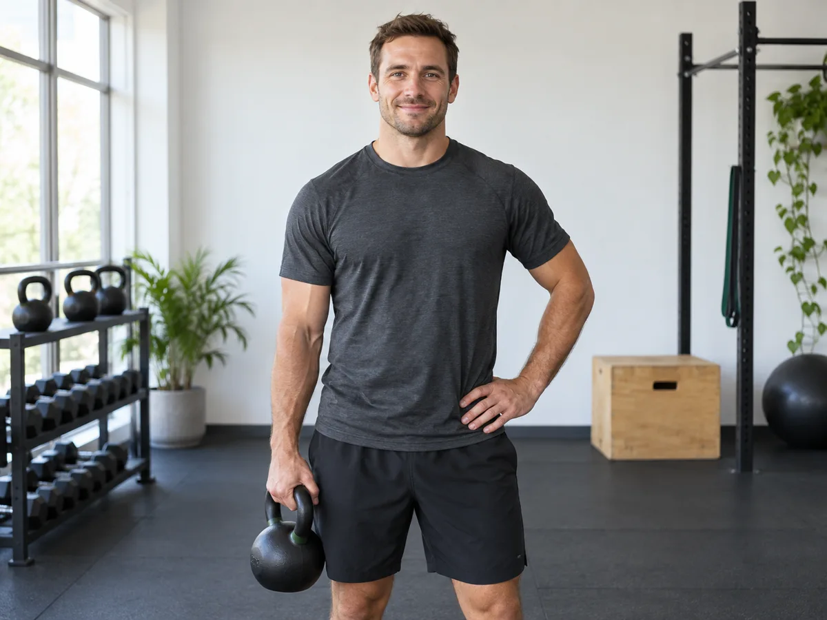 Andrew during a personal training session